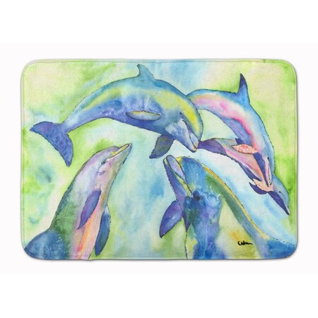 Carolines Treasures Dolphin Machine Washable Memory Foam Mat 8548RUG